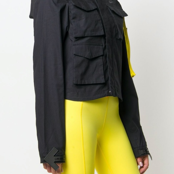 Off-White x NIKE NRG HOODED Women's Running JACKET - Picture 2 of 6